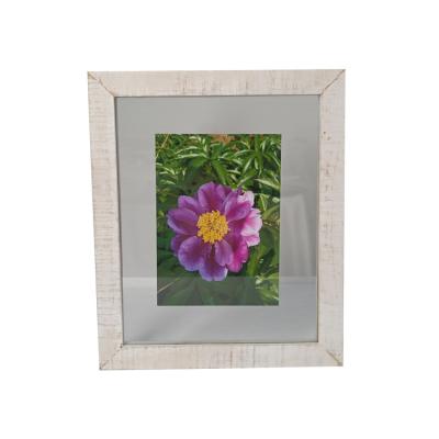 China Environmentally Friendly Creative Rough Exterior Glass Photo Frame In Solid Wood Double Sided for sale