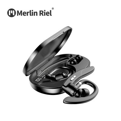 China Single Ear Merlin Riel Earphones Music Headphones Business Headset Sports Suitable Wireless Earbuds Headphones for sale