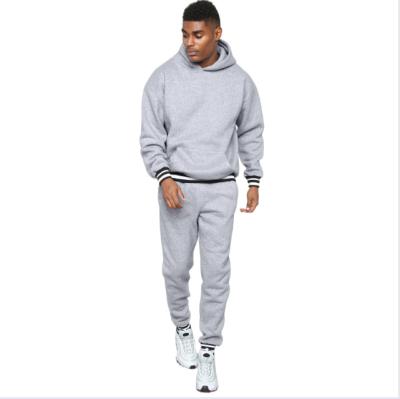 China Breathable Comfortable Two Piece Hoodies Sport Wear Jogging Two Piece Set Suits For Men for sale