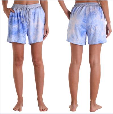 China Breathable Pattern Beach Sleep Shorts Multicolor Women Loose Sweat Shorts for sale