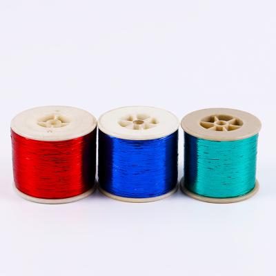 China Pet Yarn Metal Weft Weftweaving Lurex Seam Knitting M-Type Sewing Yarn for sale