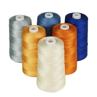 China Techology 2Factory High Selling High Tenacity Yarn 210D Knitting Yarn Polyester Yarn Elastic Sewing Yarn for sale