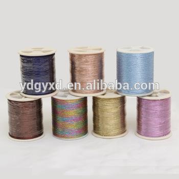 China Rainbow Polyester Knitting Yarn for DIIY for sale