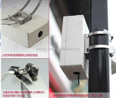 China Electronic Plastic Enclosure Mount Bracket Can Be Supplied Fix To Use In 162*81*65mm Pole for sale