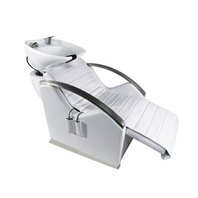 China Shampoo Chair Morden Fashion Shampoo Chair With Bowl synthetic leather for sale