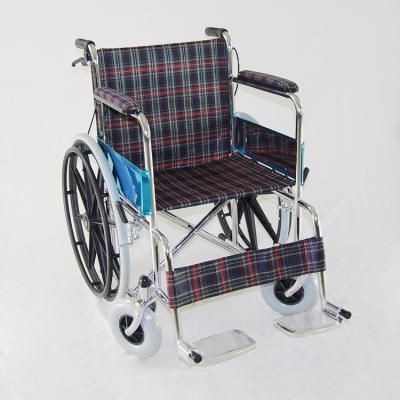 China Chrome Steel Manual Wheelchair Mag Wheel Wheelchair for sale