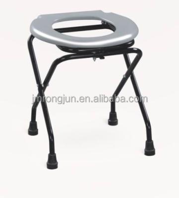 China Plastic Portable Folding Commode Chair With Toilet Seat for sale