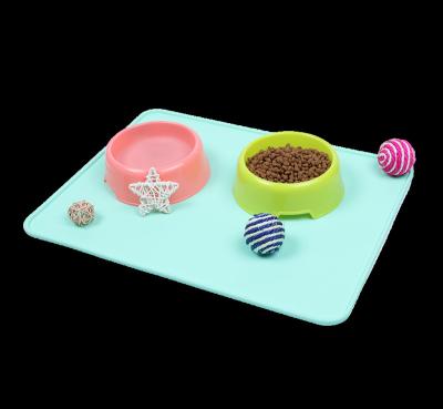 China Waterproof Silicone Pet Place Mat Cat Dog Food Mat Dog Cats Bowl Viable Feeding Mat Pet Feeding Bowl Pad Food Mat for sale