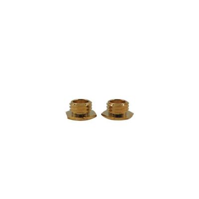 China Customized rotating brass nut hardware OEM ODM parts accessories hexagon head audio nut for sale