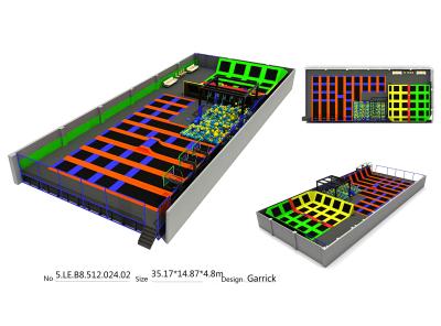 China 522M2 China Supply Gymnastic Indoor Trampoline Equipment/Discount Large Children Trampoline for sale