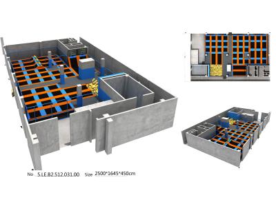 China 400M2 China Manufacture Unique Design Trampoline Park /Kids Indoor Trampoline Equipment for sale