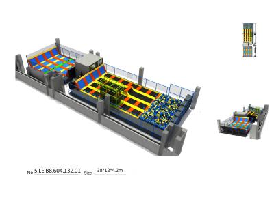 China 456M2 China Manufacture Square Shape Indoor Trampoline/ Ninja SpaceTrampoline Park Equipment Exported to USA for sale