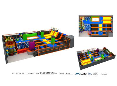 China Top Quality and Multi-function TUV Standard Children Trampoline Park with Foam Pit for sale