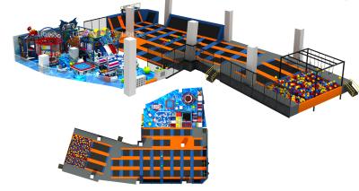 China 623M2 China Supply 2017 Giant Children Indoor Amusement Trampoline Park with Foam Pit for sale