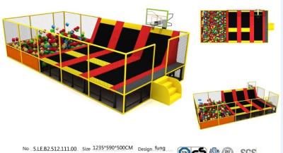 China 72M2 Senjun Professional China Supplier ASTM Certified Indoor Trampoline/Commercial Indoor Trampoline Park for sale