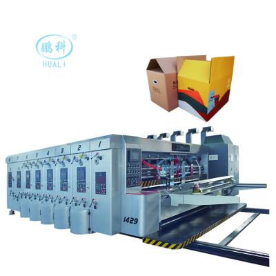 China Factory Used Flexo Printing Machine Five Colors Slotter Die Cutter High Speed ​​Automatic Flexo Printing Machines for sale