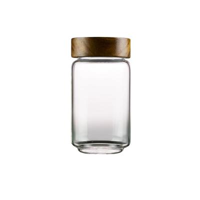 China Viable Customized Wholesale Borosilicate Glass Food Storage Jar 250ml Glass Jar 6.5cm*10cm for sale