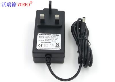 China Custom Black AC DC Wall Adapter UK Standard Plug DC Connector Gift for sale