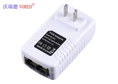 China US Plug Ethernet Power Supply , Over Current Protection POE Power Supply for sale