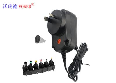 China 12W AU Plug Multi Volt Power Supply , Adjustable Voltage Wall Mount Power Adapter for sale