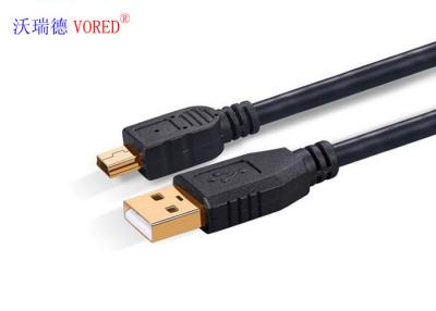 China Black Fast Charging USB Cable , T Type Terminal V3 Interface Original Data Cable for sale