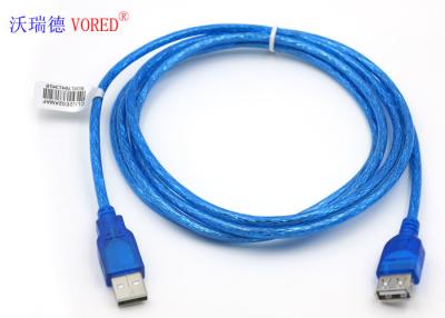 China AM To AF RoHS USB Data Cable Male To Female 2m Length 78g Net Weight for sale