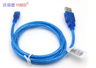 China USB 2.0 USB Data Cable For Smart Phone / Hard Drives Nickel Plated Commector for sale