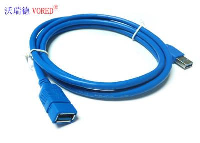 China Extension 1.5M USB Data Cable For Computer Nickel / Gold Plated Connector for sale