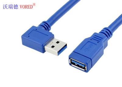 China 6 Inch Fast USB Charger Cable , Right Angle 90 Degree USB Charging Cable for sale