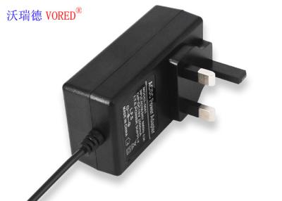 China UK Plug AC To DC Power Adapter PC ABS Material 100-240V AC Input Voltage for sale