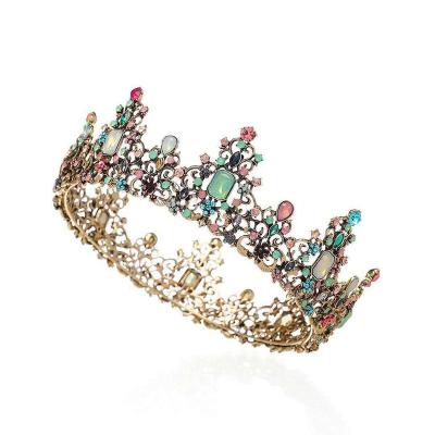 China Wholesale ALLOY Rhinestone Wedding Crowns Bridal Baroque Queen Tiaras Crown Hair Accessories For Women for sale