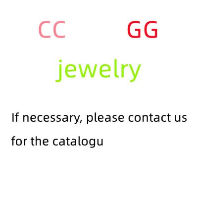 China 2022 FASHIONABLE high quality luxury double necklace letter fashion famous brand GG cc charms bracelet for women for sale