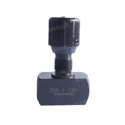 China Genuine Beijing Huade DV8-1-10B DV6 DV10 hydraulic oil threaded connection throttle one way ball valve for sale