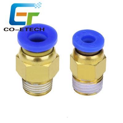 China For 3D printer Pneumatic Fitting Push PC4-01 1.75mm PC6-01 3.0mm for 3D printer remote j head connector V5 for sale