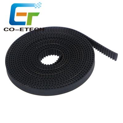 China Build Material Shops 10mm PU With Steel Core Strap Black 2GT GT2 Open Belt For 3D Printer for sale