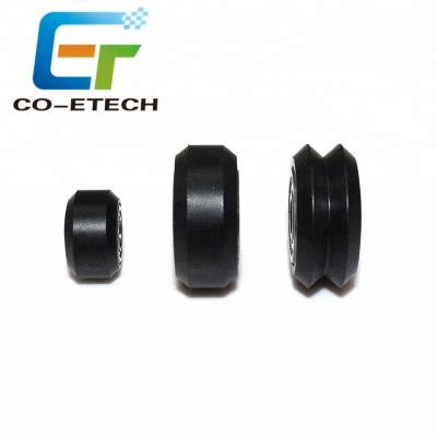 China Building Material Shops Plastic Wheel With 625ZZ MR105ZZ Idler Pulley Gear Passive Round POM V Wheel For V-slot for sale