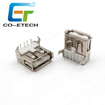 China | USB 2.0 A Type Connector 90 Degree Right Angle Female Plug for sale