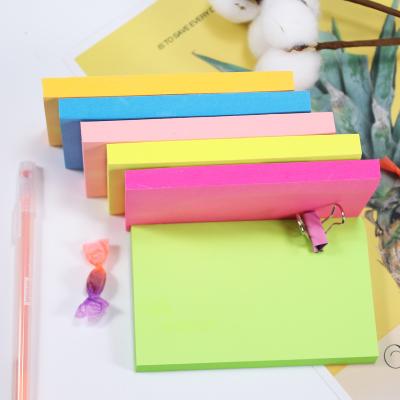 China Direct Selling Custom Logo Self Adhesive Fashion Colorful Sticky Notes Pad for sale