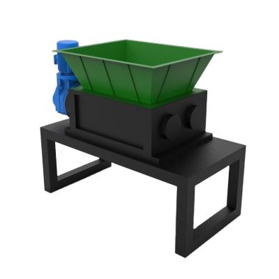 China Recycling plant factory direct supply small two axles tire waste wood plastic shredder machine for sale