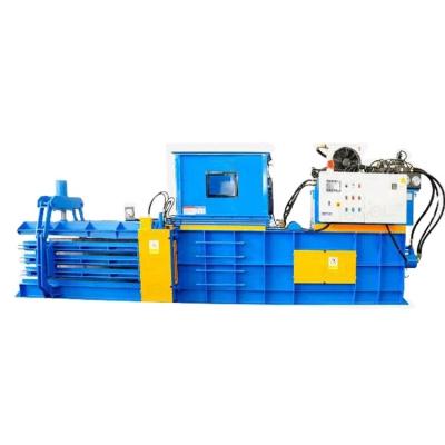 China Scrap Waste Automatic Sawdust Horizontal Hydraulic Cardboard Baling Baler Pressing And Baling Machine for sale