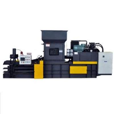 China Semi Automatic Supermarket Paper Carton And Film Plastic Sawdust Horizontal Hydraulic Press for sale