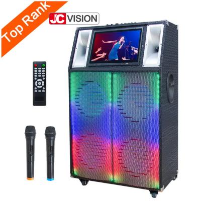 中国 JCVISION ABS Plastic Outdoor Bluetooth Trolley Speaker Wifi With Touch Screen Display 販売のため