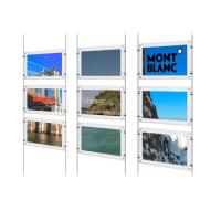 Κίνα A4 ακρυλικό πάχος γάντζων LGP 8mm ράβδων Jcvision επίδειξης αφισών LCD προς πώληση