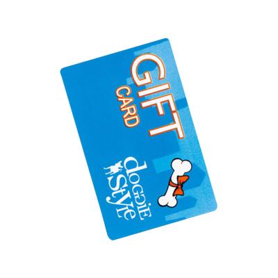 China Advertising Full Color Matte Or Customized Printing Frosted Or Glossy Plastic Gift Card for sale