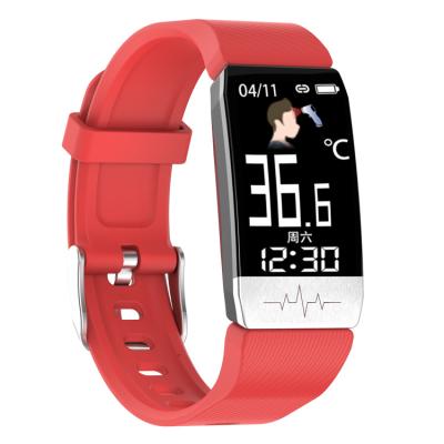 China Hot Selling Multi-sports Blood Pressure and Heart Rate Effort Fitness Watch Leather Smart Bracelet for sale