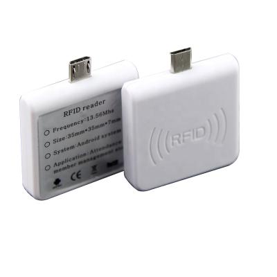 China ABS Android USB 125KHz RFID Reader for EM4100 Chip for sale