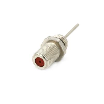 China RF F type female connector with extended pin for sale