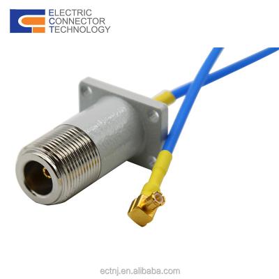 China MCX Female RF N To Male Right Angle Connector With Flexible Cable for sale