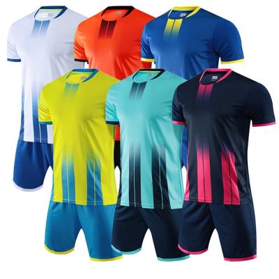 China Sets Custom White Stripe Football Team Tracksuits Set Breathable Printing Tank Top For Men for sale