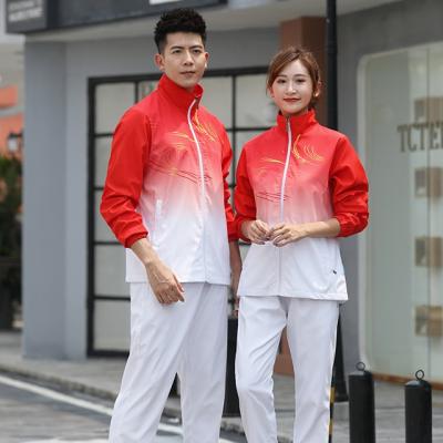 China Breathable Customize Empty Sportswear Suit Summer Polyester Casual Long Sleeve Tracksuits For Women Winter for sale